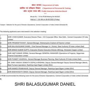 Cement corporation of India 