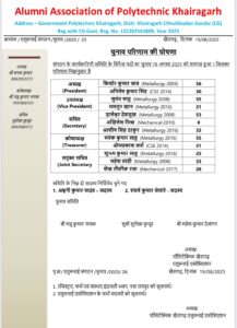 Alumni election 2025