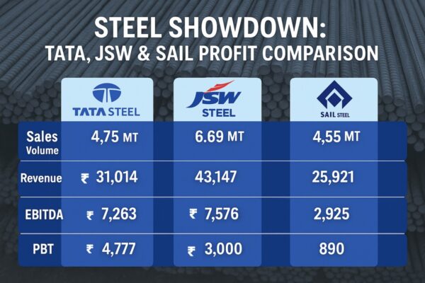 STEEL का बड़ा खेल: टाटा, JSW और SAIL के तिमाही नतीजों में चौंकाने वाला फर्क