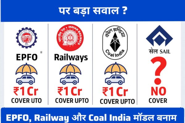 रेलवे से लेकर कोल इंडिया और EPFO तक: कॉरपोरेट सैलरी अकाउंट बीमा कवच – SAIL कर्मचारी यहां भी खाली हाथ…. corporate salary account