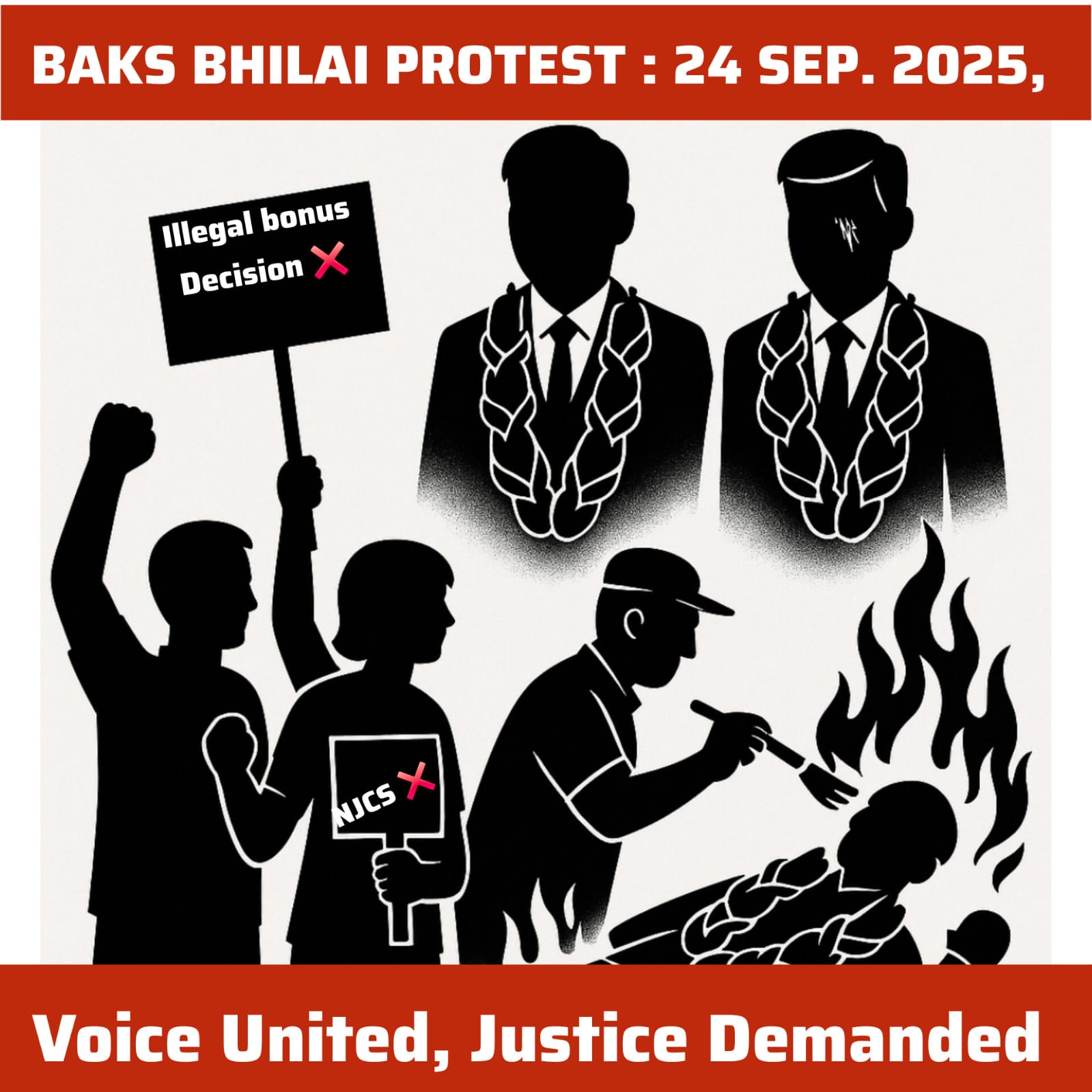 BAKS BHILAI PROTEST