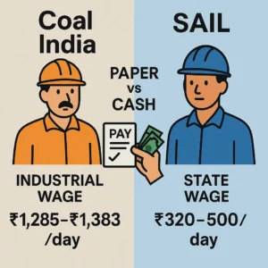 SAIL Contract Labour Wage Disparity