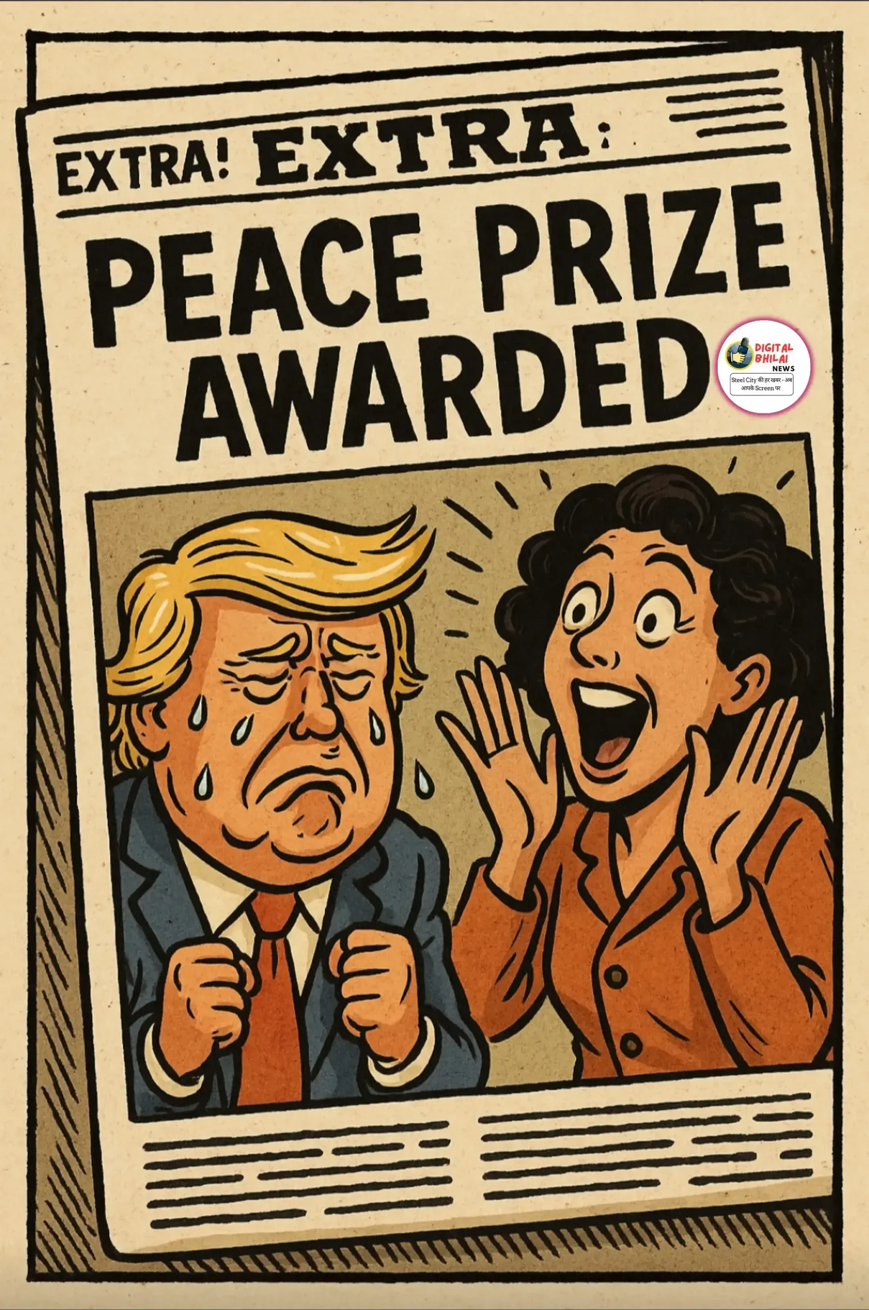 TRUMP PEACE AWARD MEME