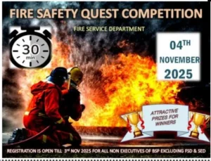 Fire Safety Bhilai Steel plant 