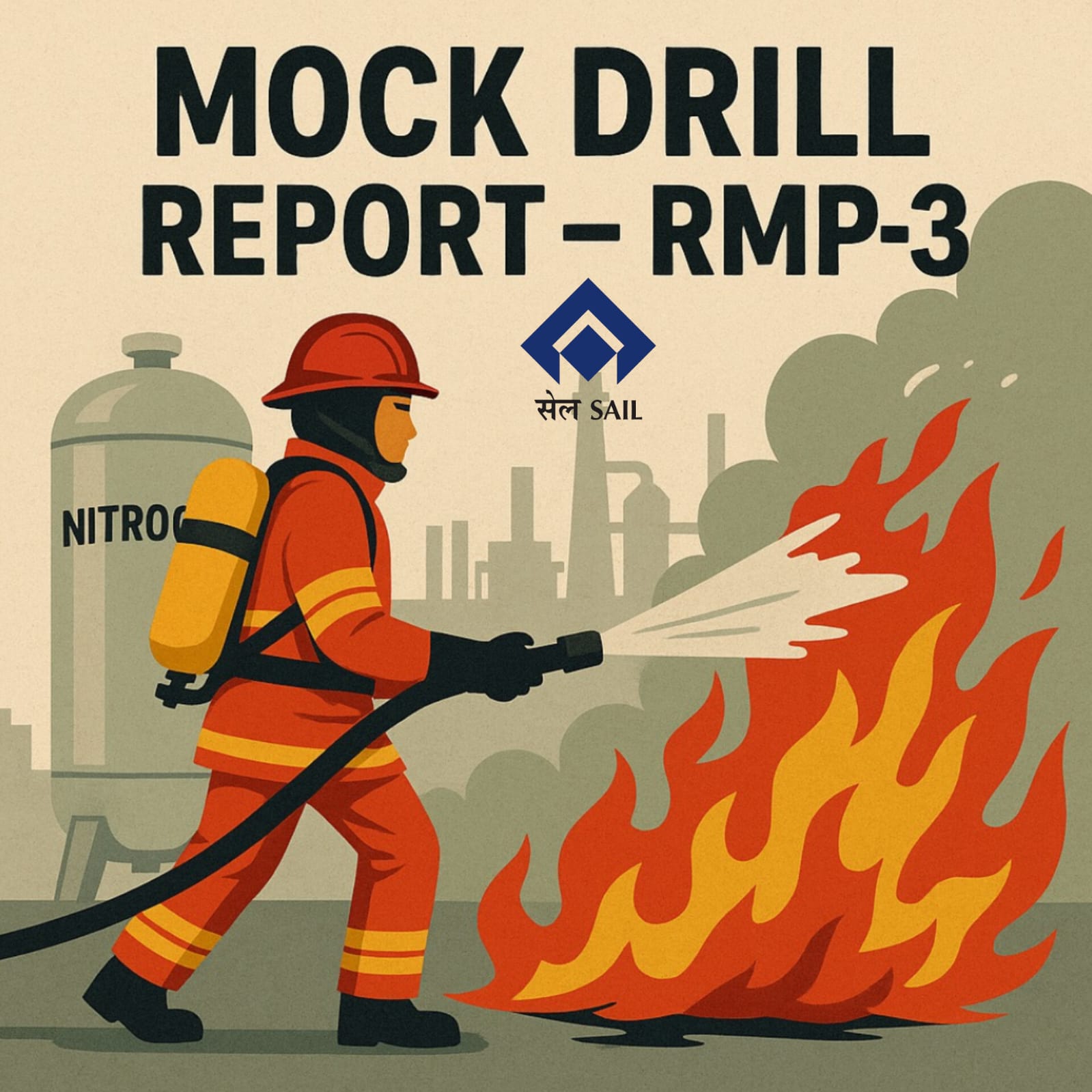MOCK DRILL AT BHILAI STEEL PLANT