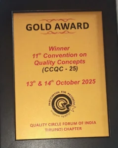 TEAM SAARTHI GOLD AWARD