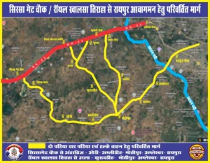 Bhilai road diversion 